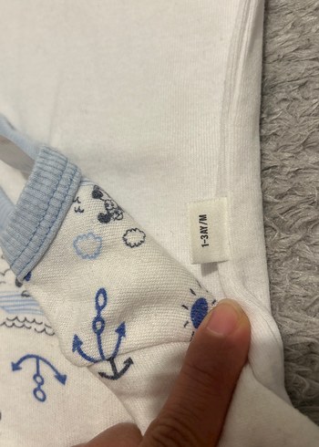 Uzun Kollu Pamuk Erkek Bebek Body 2'li - Görsel 2