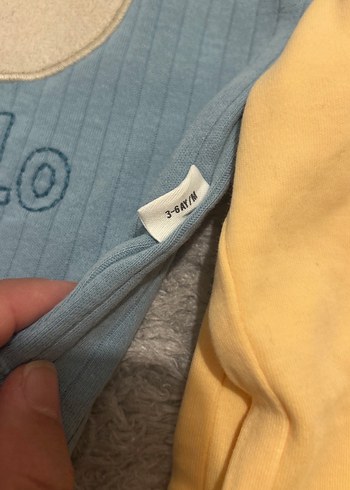 2li sevimli uzun kollu zıbın 3/6 ay - Görsel 3