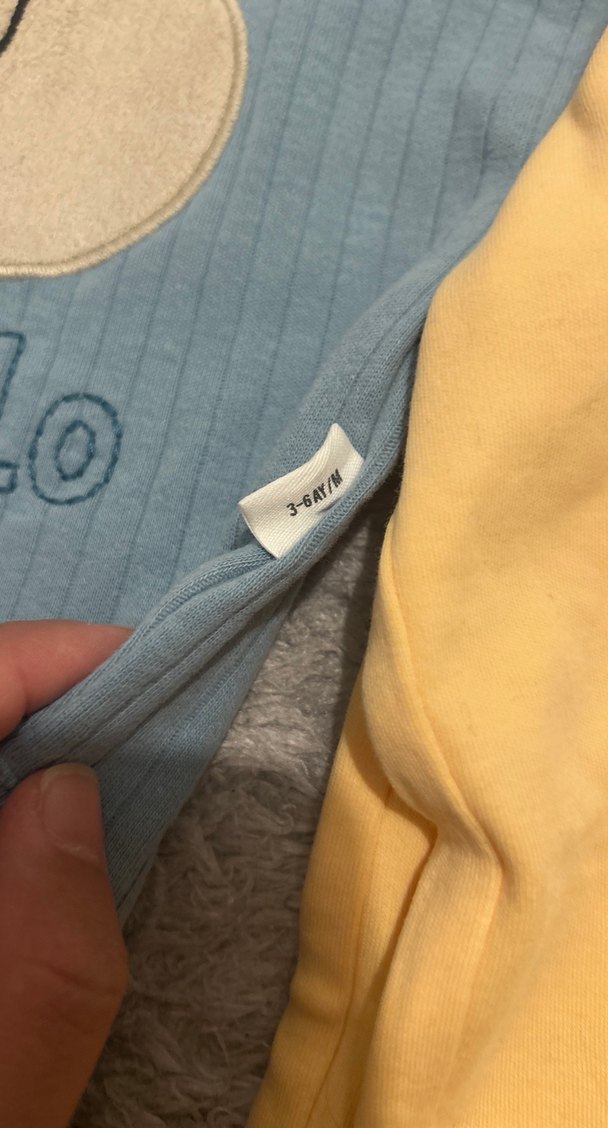 2li sevimli uzun kollu zıbın 3/6 ay - Görsel 3