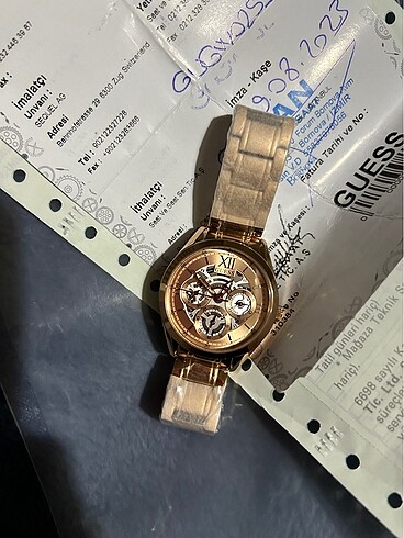  Beden altın Renk GUESS BRONZ SAAT