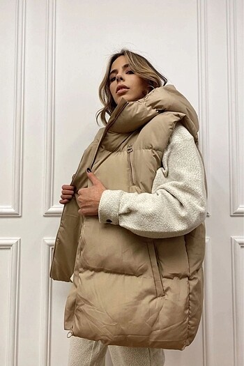 Oversize Kadın Şişme Yelek