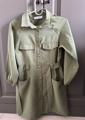 Düğmeli Beyaz kız çocuk Gömlek - Görsel 8