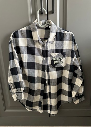 Düğmeli Beyaz kız çocuk Gömlek - Görsel 2