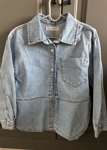 Düğmeli Beyaz kız çocuk Gömlek - Görsel 4