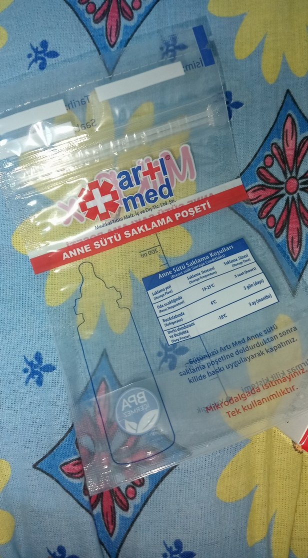 20'li Steril Anne Sütü Saklama Poşeti - Görsel 2