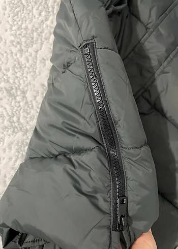 Gri erkek çocuk
 Kışlık Mont Kapüşonlu - Görsel 3
