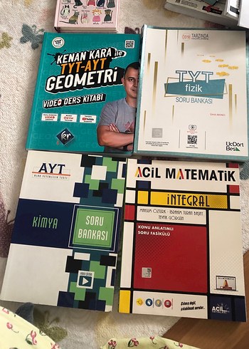 TYT-AYT Soru Bankası Seti - Fizik, Kimya, Matematik, Geometri