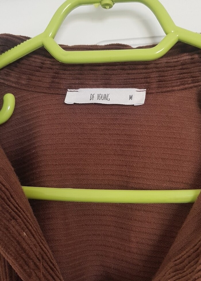 Kadife fitilli kumaş gömlek - Görsel 2