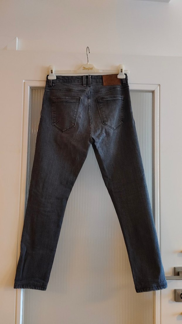 Gri Erkek Denim Jean Pantolon - Görsel 2