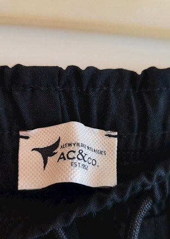 Beli Bağlamalı Yan Cepli Esnek Jogger Siyah Pantolon - Görsel 2