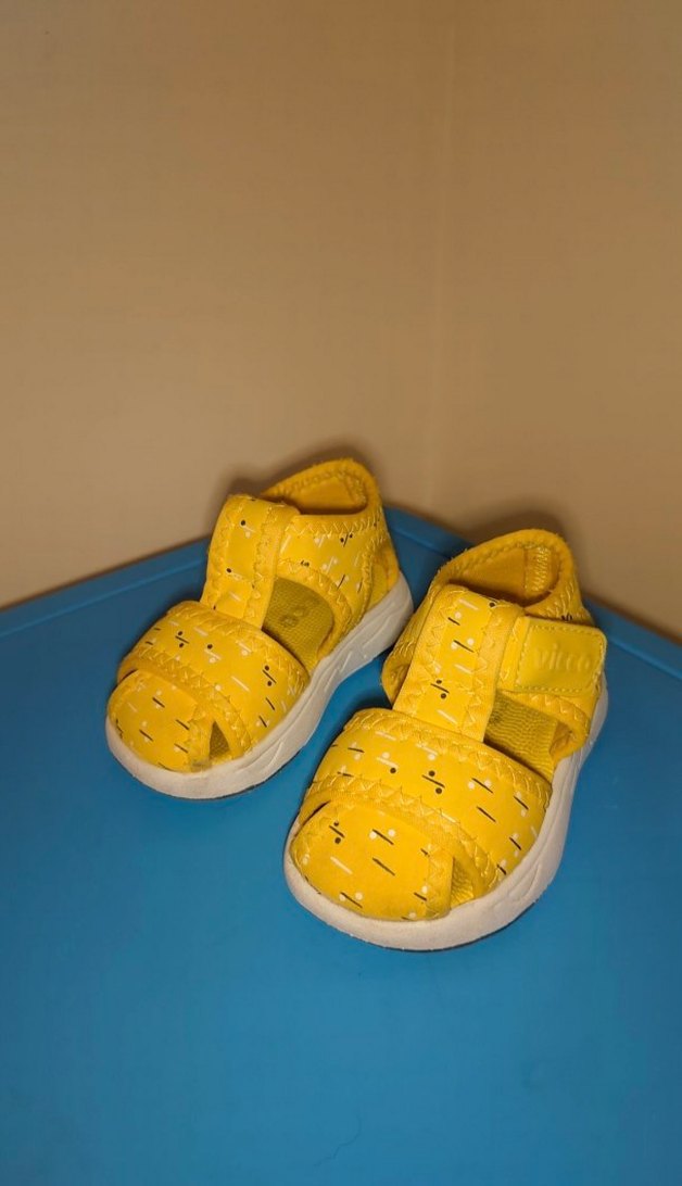 Vicco Sarı Cırtlı Bebek Ayakkabısı - Görsel 3