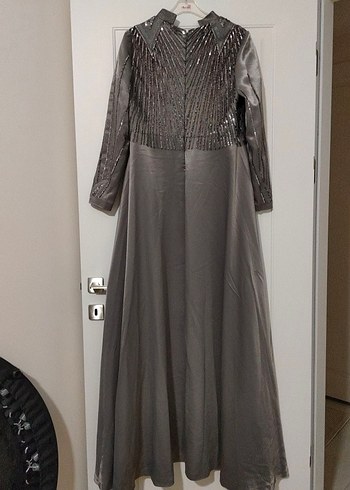 Saten Tesettür Abiye - Görsel 2