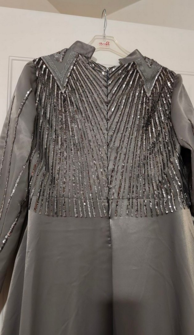 Saten Tesettür Abiye - Görsel 4