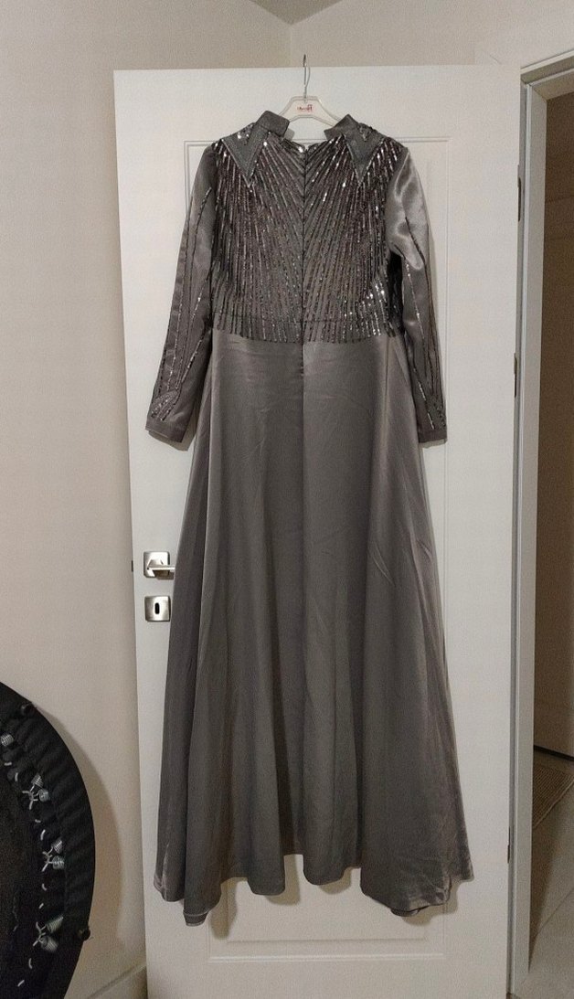 Saten Tesettür Abiye - Görsel 2