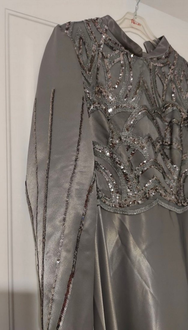 Saten Tesettür Abiye - Görsel 3