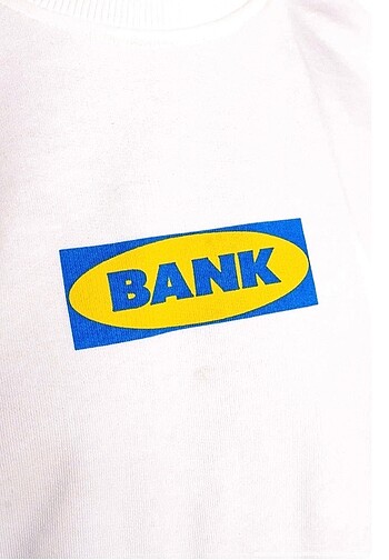 m Beden BANK LOGO PRINTED T-SHIRT