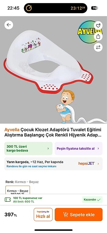 Klozet / Lazımlık Adaptör