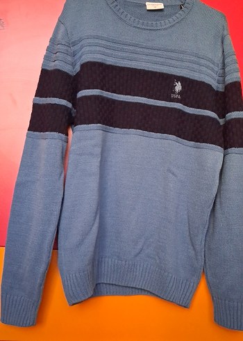 Mavi Erkek Triko Bisiklet Yaka Kazak - Görsel 2