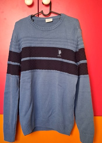 Mavi Erkek Triko Bisiklet Yaka Kazak - Görsel 3