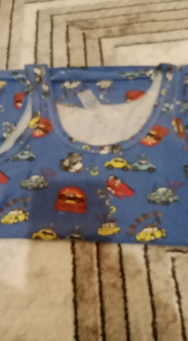 Renkli Baskılı Mavi Çocuk Atlet - Görsel 4