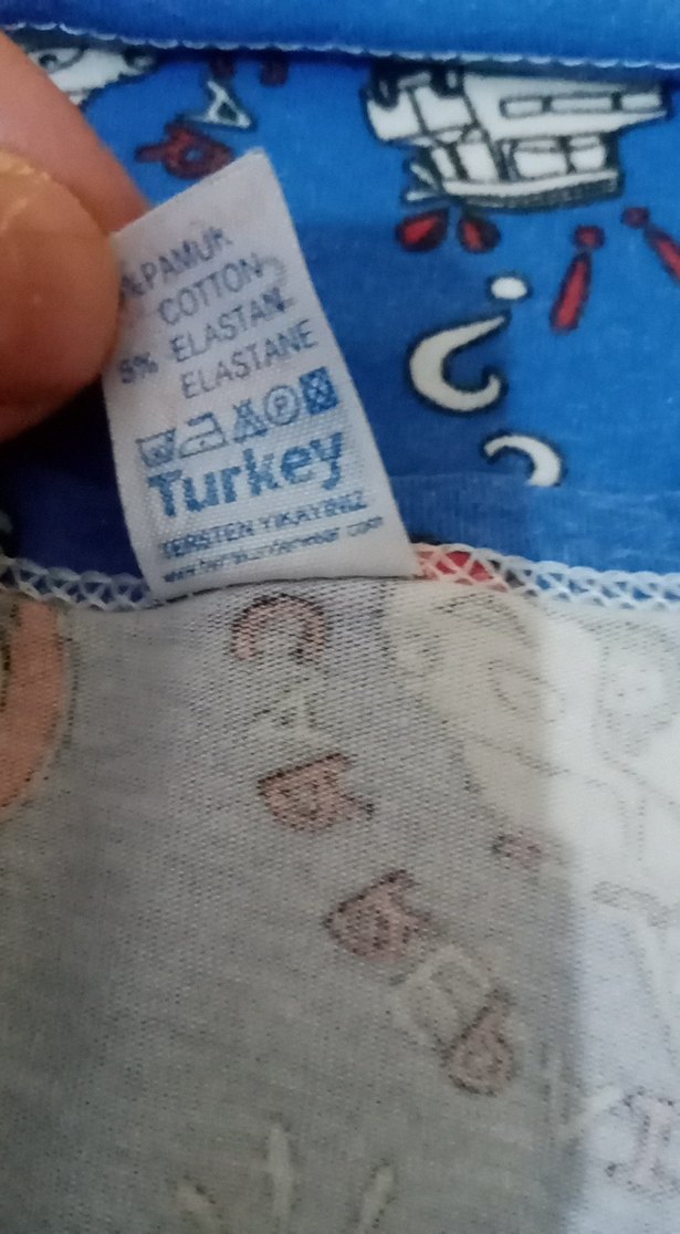 Renkli Baskılı Mavi Çocuk Atlet - Görsel 3