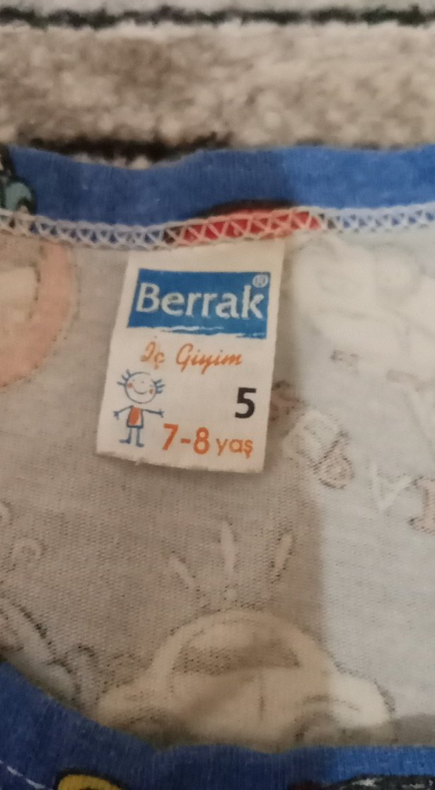 Renkli Baskılı Mavi Çocuk Atlet - Görsel 2