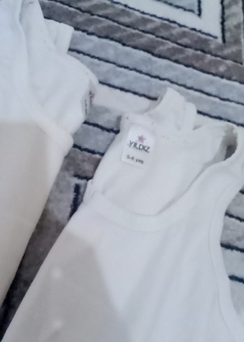 Beyaz Çocuk Atlet 3'lü Paket - Görsel 2