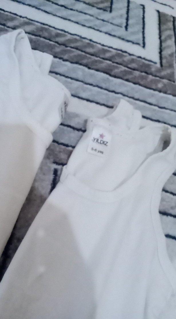 Beyaz Çocuk Atlet 3'lü Paket - Görsel 2