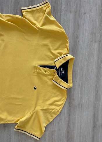 Sarı Kısa Kollu Polo Tişört - Görsel 3