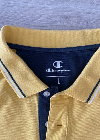 Sarı Kısa Kollu Polo Tişört - Görsel 2