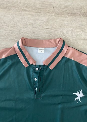 Düğmeli Koyu Yeşil Erkek Polo Tişört - Görsel 2