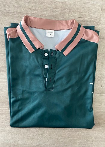 Düğmeli Koyu Yeşil Erkek Polo Tişört - Görsel 3