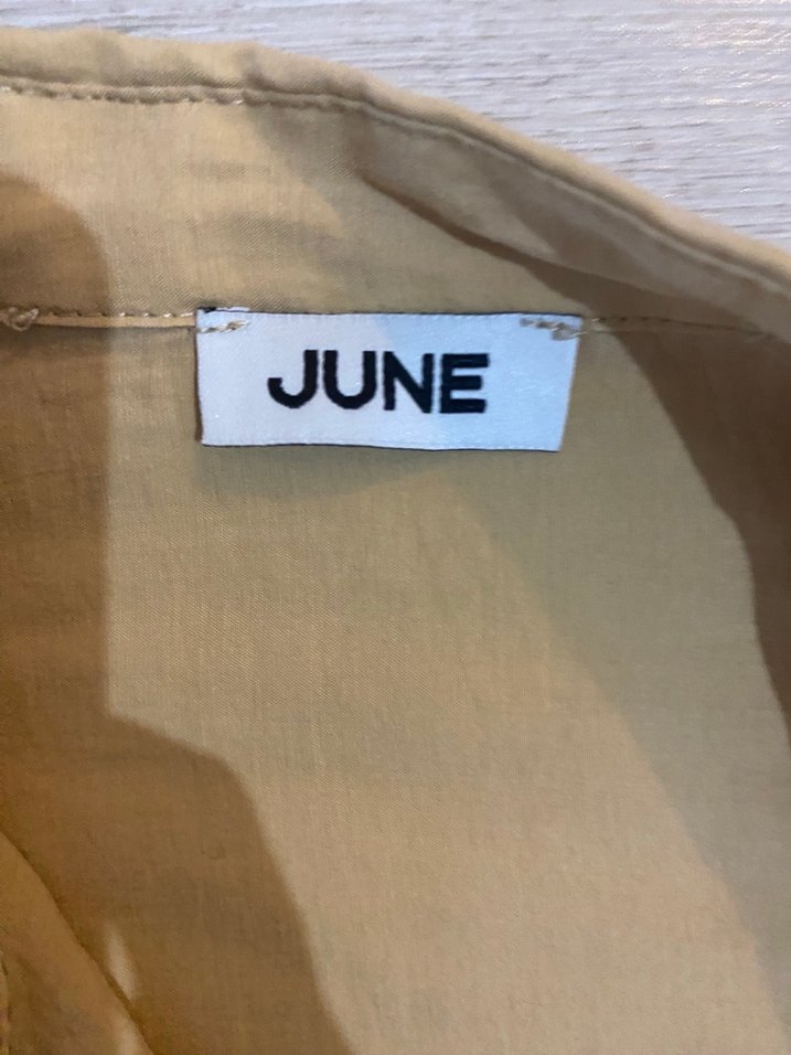 Bej Kadın Keten Gömlek Uzun Kollu - Görsel 3