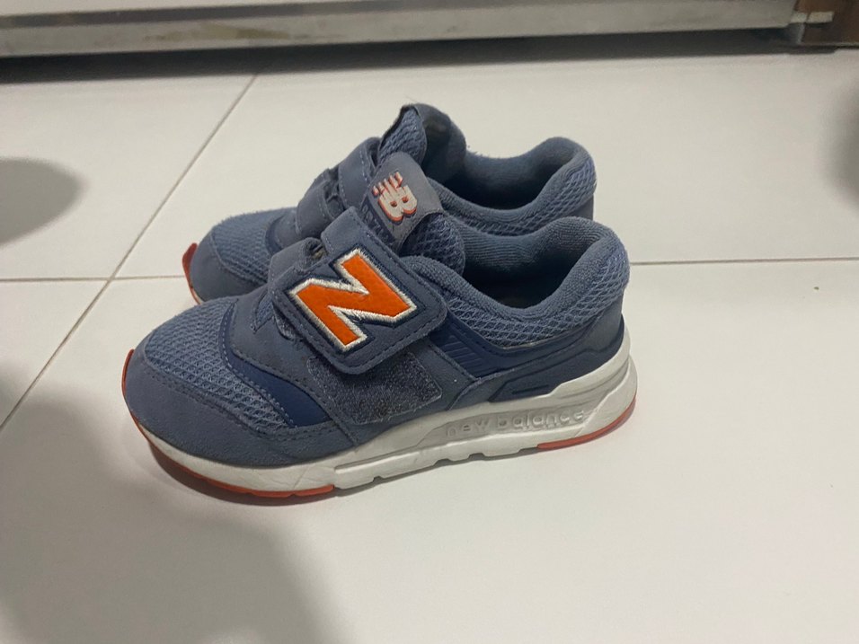 Mavi Gri Erkek Çocuk Spor Ayakkabı Velcro - Görsel 2