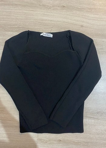 KadınSiyah Kısa Kollu Polo Yaka Tişört - Görsel 3