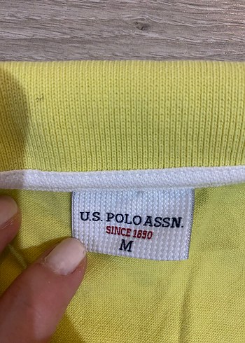 Sarı Düğmeli Polo Yaka Kısa Kollu Tişört - Görsel 2