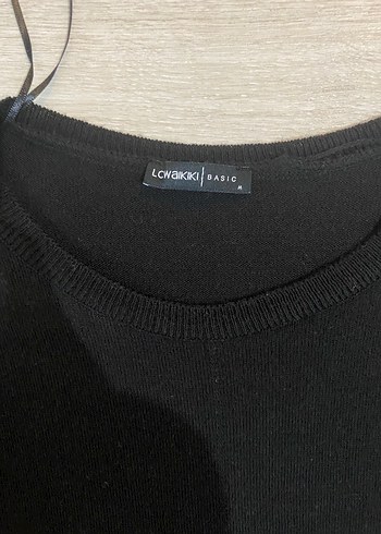 Siyah Kadın Triko Elbise Uzun Kollu - Görsel 2