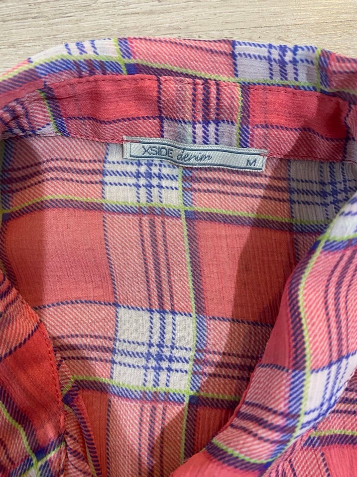 Kadın Kırmızı Pamuklu Düğmeli Gömlek - Görsel 2