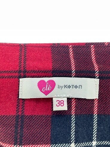 38 Beden çeşitli Renk Koton Mini Etek %70 İndirimli.