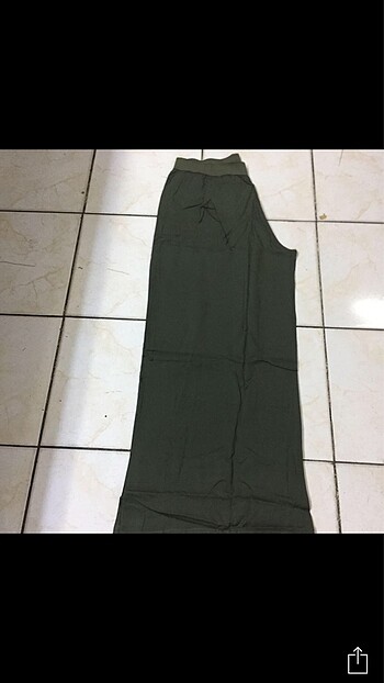 m Beden haki Renk Geniş rahat pantolon