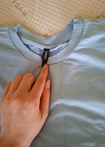 Mavi Dantel Detaylı Tunik - Görsel 2