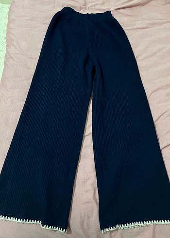 Kadın Lacivert Boğazlı Triko Kazak İkili Takım - Görsel 4