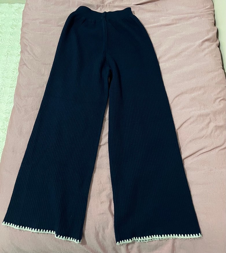 Kadın Lacivert Boğazlı Triko Kazak İkili Takım - Görsel 3