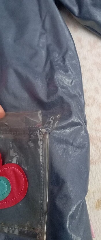 6 Yaş Beden gri Renk Yağmurluk kız çocuk