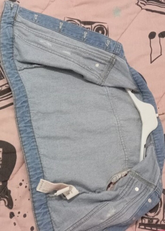 Çocuk Jean yelek - Görsel 3