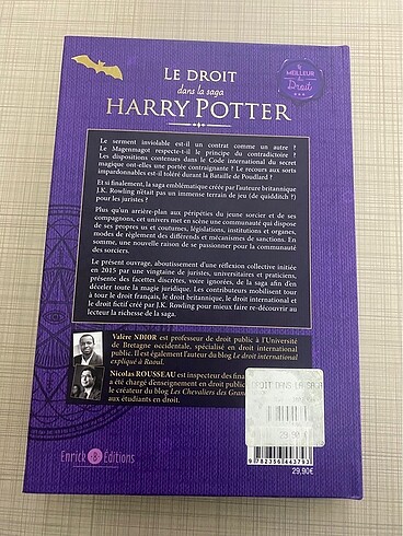  Harry Potter Yasaları Fransızca Koleksiyonluk Çok Nadir Kitap