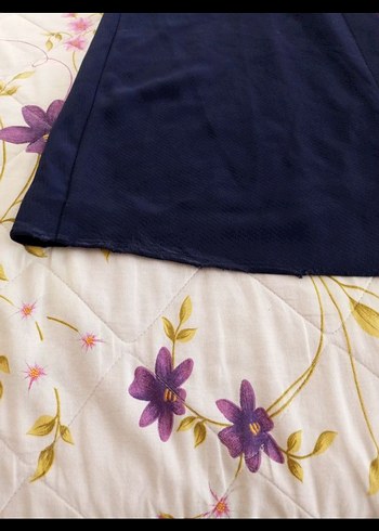 Uzun Mor lacivert Gotik Kadın elbise - Görsel 6