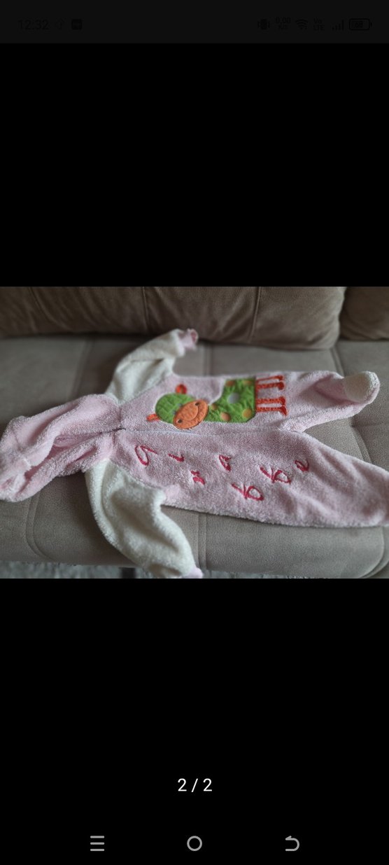 Kapüşonlu Pembe Örgü Kız Bebek Tulumu - Görsel 3