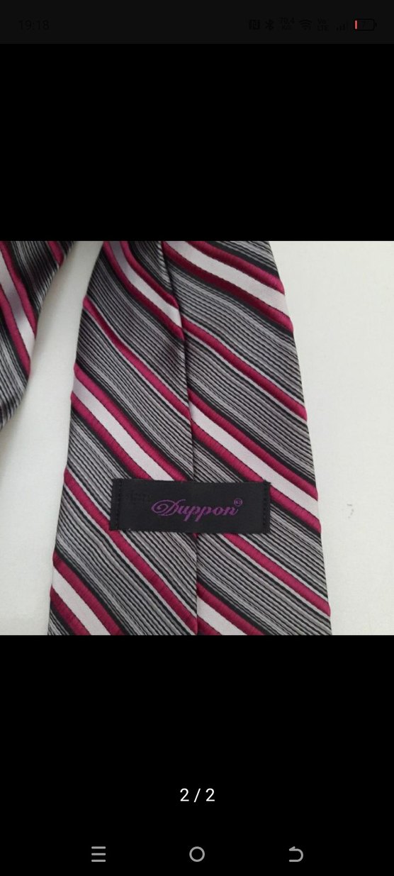 Çok Renkli Gri Erkek Kravat - Görsel 2