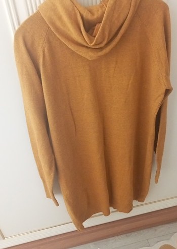 Kadın Triko Kapüşonlu Sweatshirt - Görsel 3